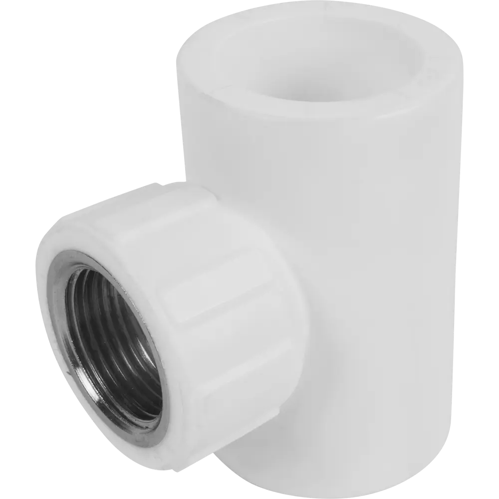 Тройник комбинированный ПОЛИТЭК 32 мм с резьбой для систем отопления и водоснабжения 13565529 STLM-0003387