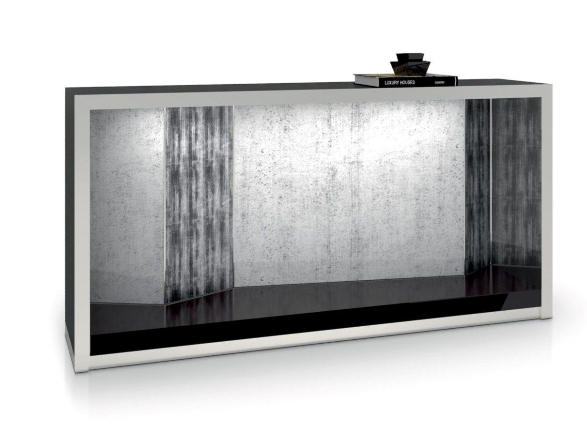 Прямоугольная консоль из черного дерева Sicis оригами ARCH-00097898 - Вид №1