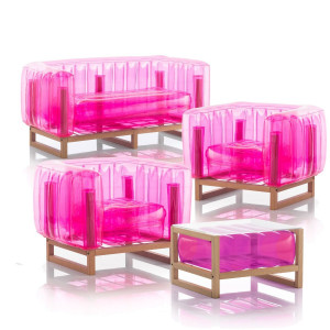 MOJOW ГОСТИНАЯ И КОФЕЙНЫЙ СТОЛ YOMI Wood GARDEN Розовый SY2FY1CY1TBYKEKOCB06RC