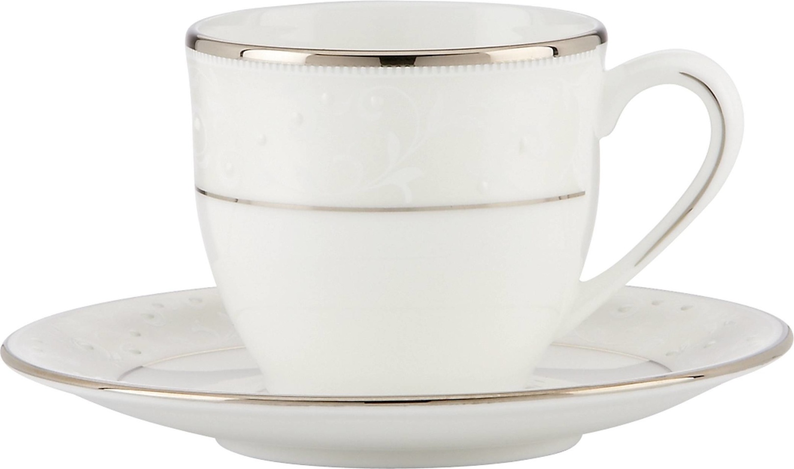 10563275 Lenox Чашка кофейная с блюдцем Lenox "Чистый опал" 90мл Фарфор костяной 