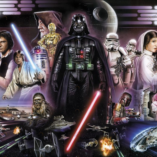 8-482-STAR-WARS-Darth-Vader-Collage Фотообои Komar Disney 2.54х3.68 м 8482STARWARSDARTHVADERCOLLAGE