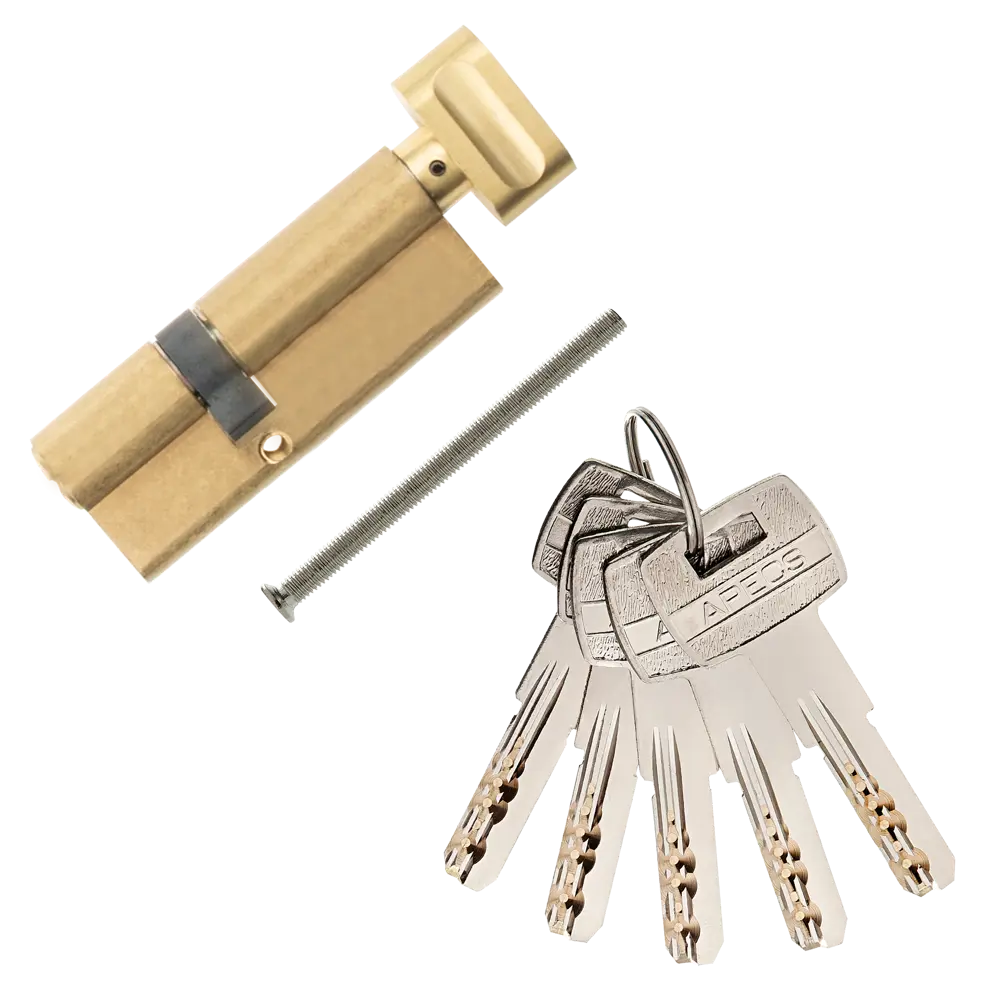Цилиндровый механизм APECS Pro LM-80 с защитой от взлома, золотой 84168047 SM STLM-0046662 - Вид №1
