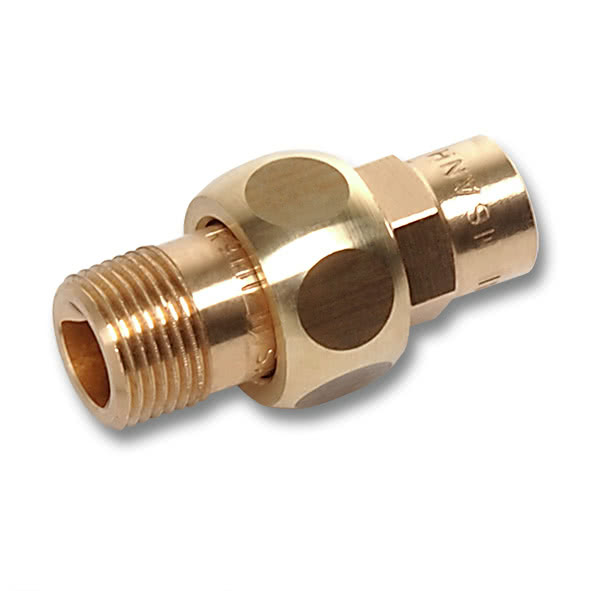 143411612 SANHA 4341G сгон ВП-НР, бронза, самоуплотняющийся 16x1/2 мм  - Вид №1