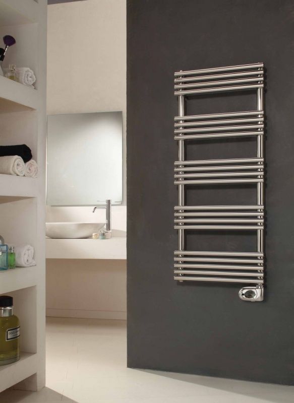 3551440130255 Cordivari Sandy, полотенцесушитель водяной 1155/500, цвет полированная сталь