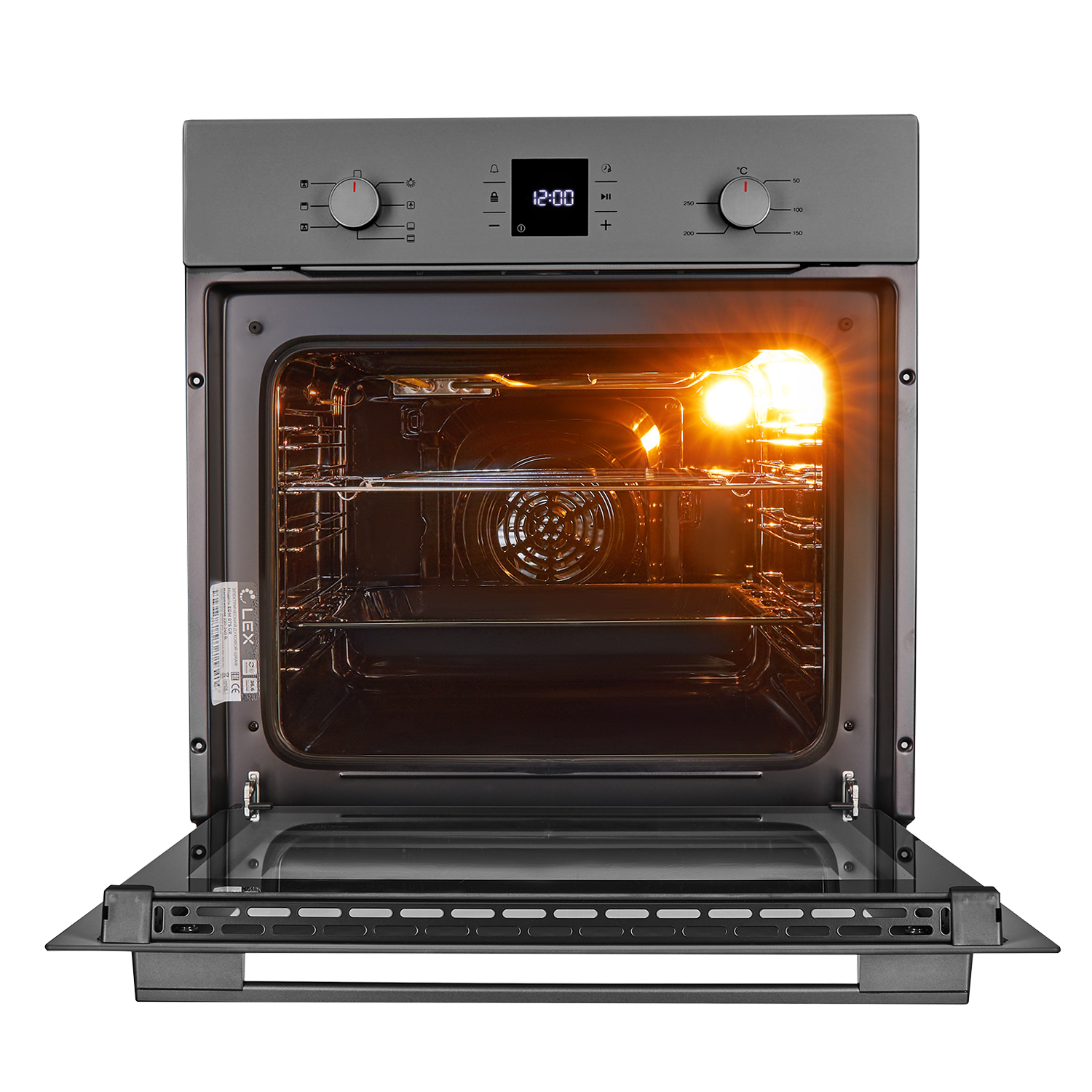 9242190 Электрический духовой шкаф LEX EDM 076 GR серый STDN-0049088 - Вид №1