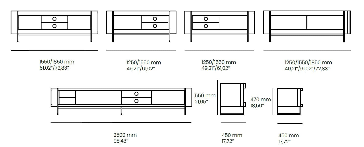 Низкий ТВ-шкаф animovel лестница ARCH-00003324 - Вид №3