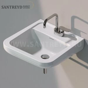 CM54L9016 Подвесная раковина настенная прямоугольная Ceramica Flaminia Como белая