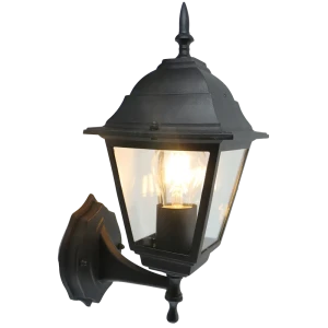 Светильник уличный настенный Fuga D IP54 1XE27X60W цвет черный 83960123 STLM-2050186