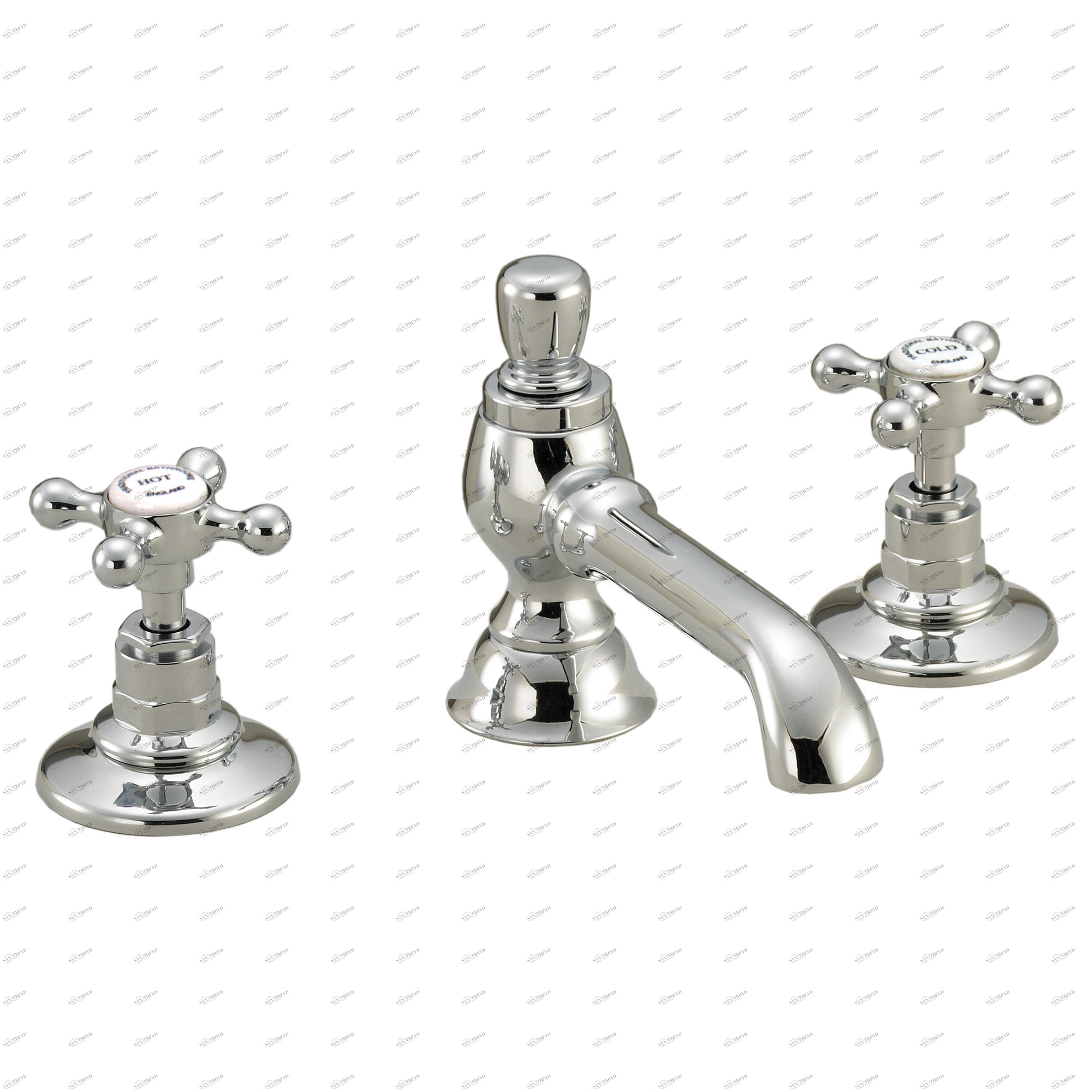 Traditional bathrooms ЛОНДОН смеситель для умывальника на 3 отверстия ЛАНГЛИ Tb490.614.ag LONDON