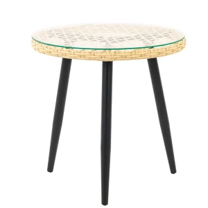 Стол садовый складной Aura/Nuar 60x60x60 см стекло грано 89360205 STLM-2041090