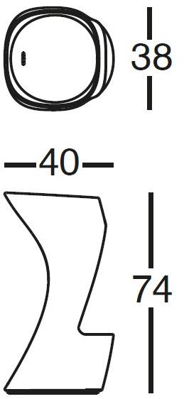 VONDOM Табурет садовый полиэтиленовый Moma sun-id-1491213 - Вид №12