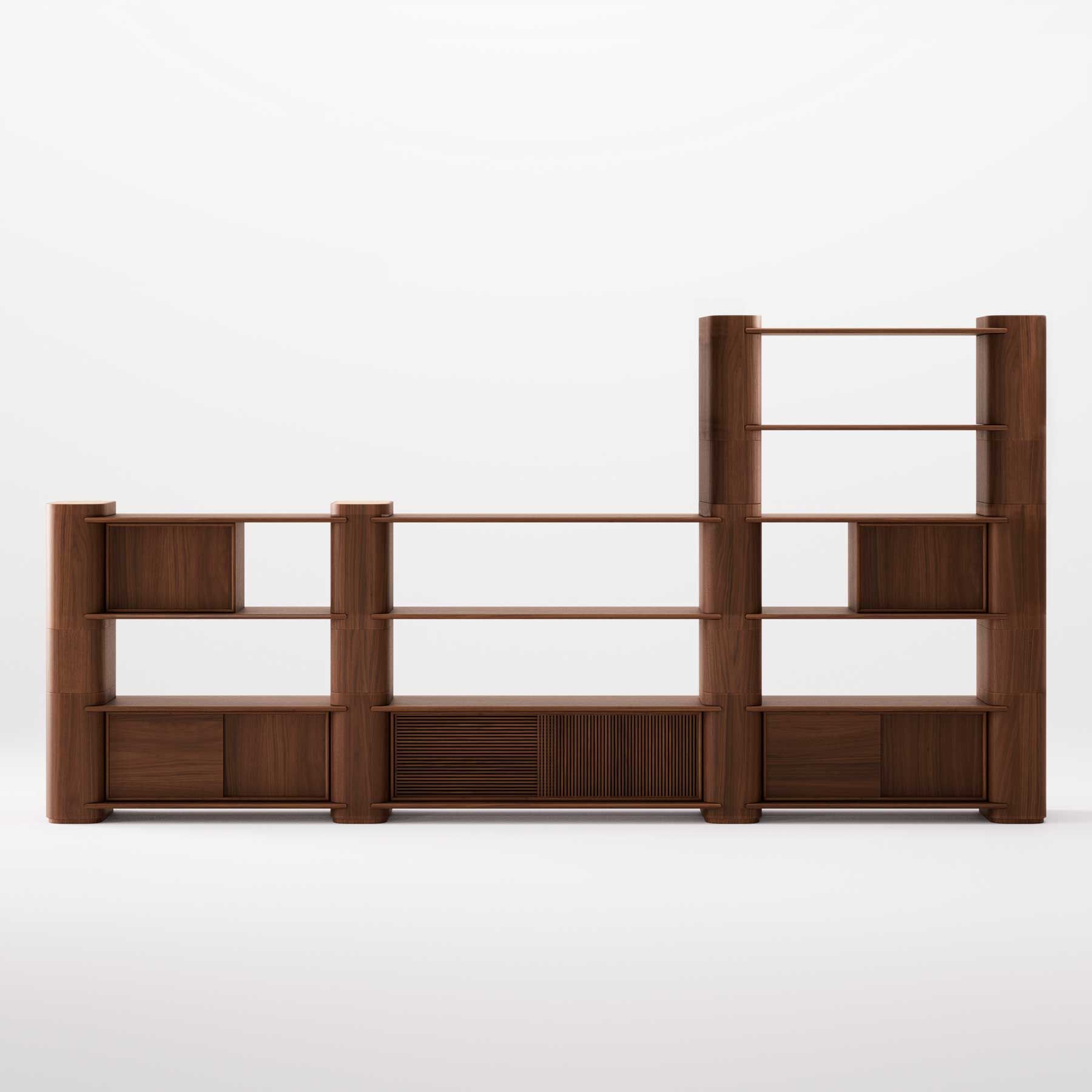 Деревянный самонесущий модульный книжный шкаф Wewood Path ARCH-00032308 - Вид №13