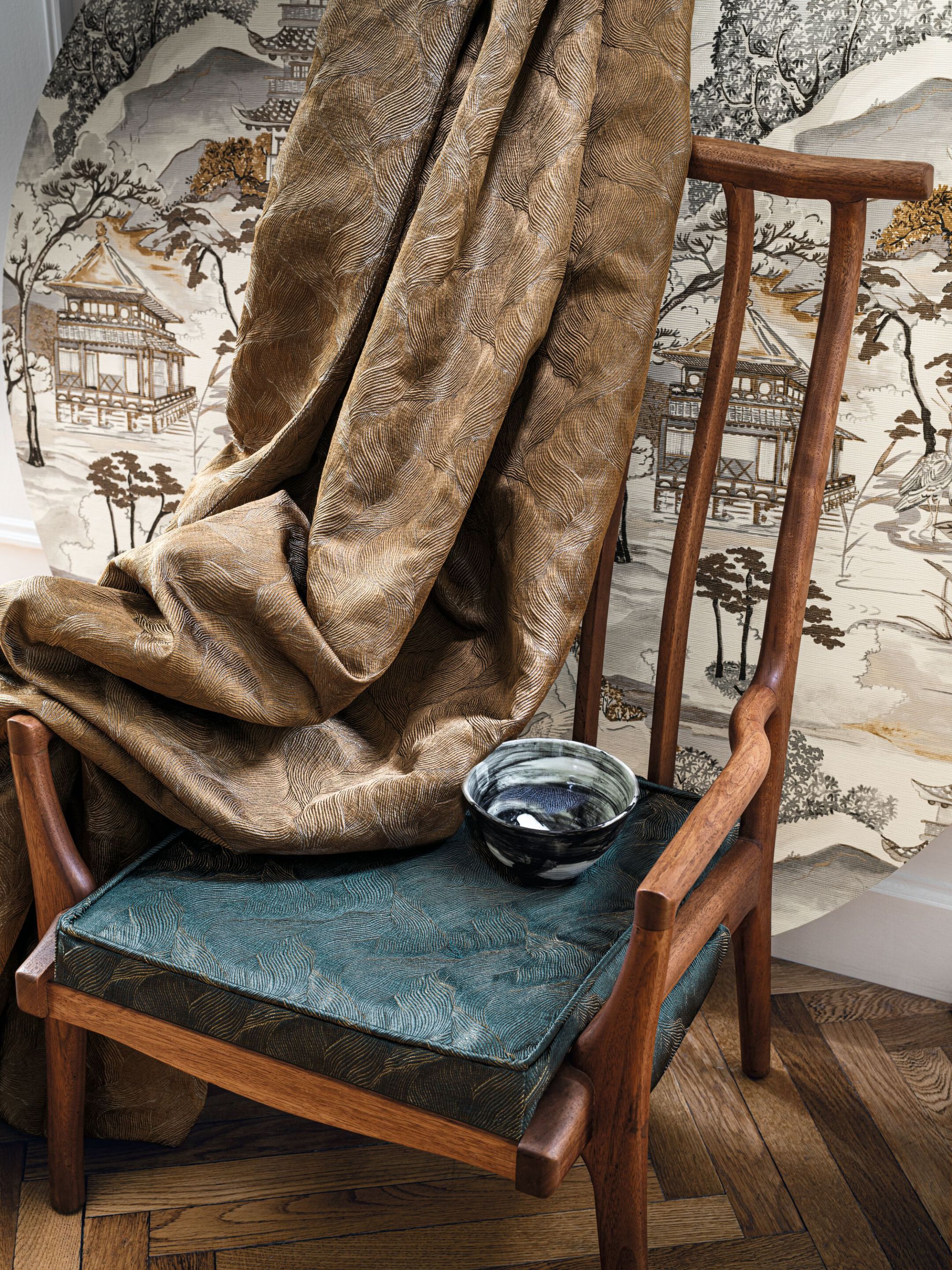 Однотонная Жаккардовая ткань Casamance Ukiyo ARCH-00073044 - Вид №1