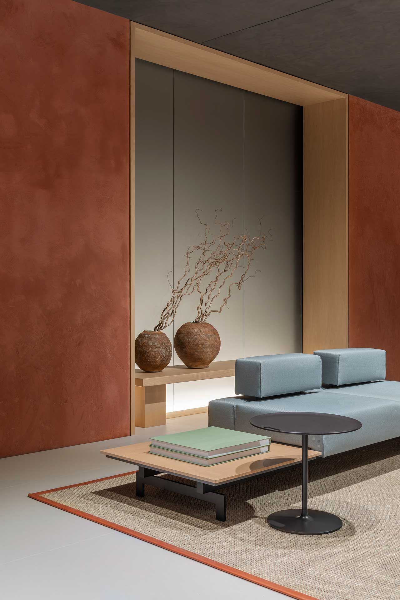 Тканевый диван с журнальной стойкой Citterio мост ARCH-00105802 - Вид №1