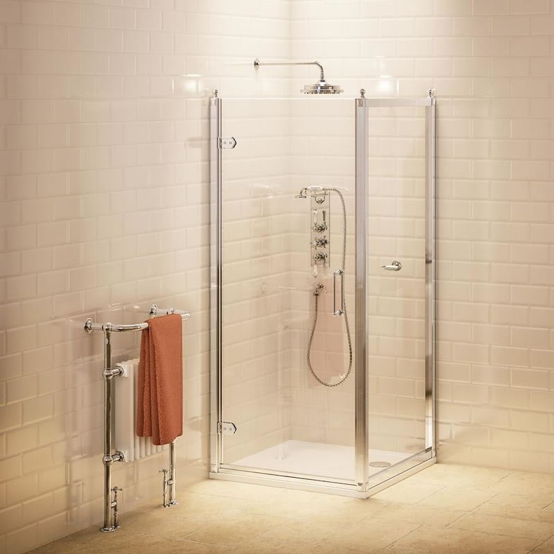 Дверь на петлях 90см с боковым экраном 90 см  Burlington C21, C14  - Вид №1