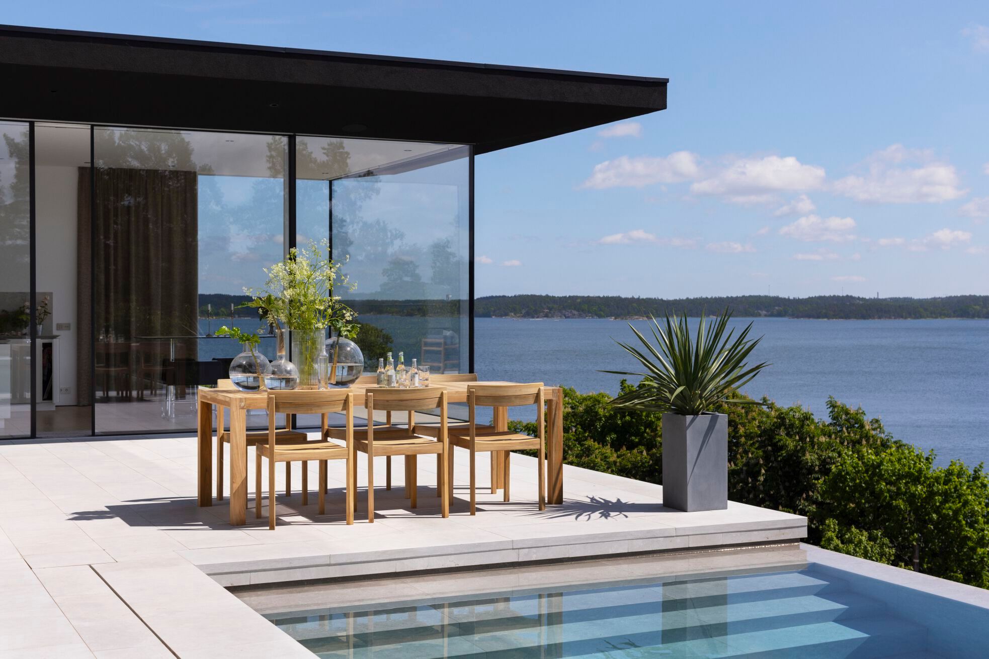 Стул для сада из тикового дерева Skargaarden ARCH-00142012 - Вид №6