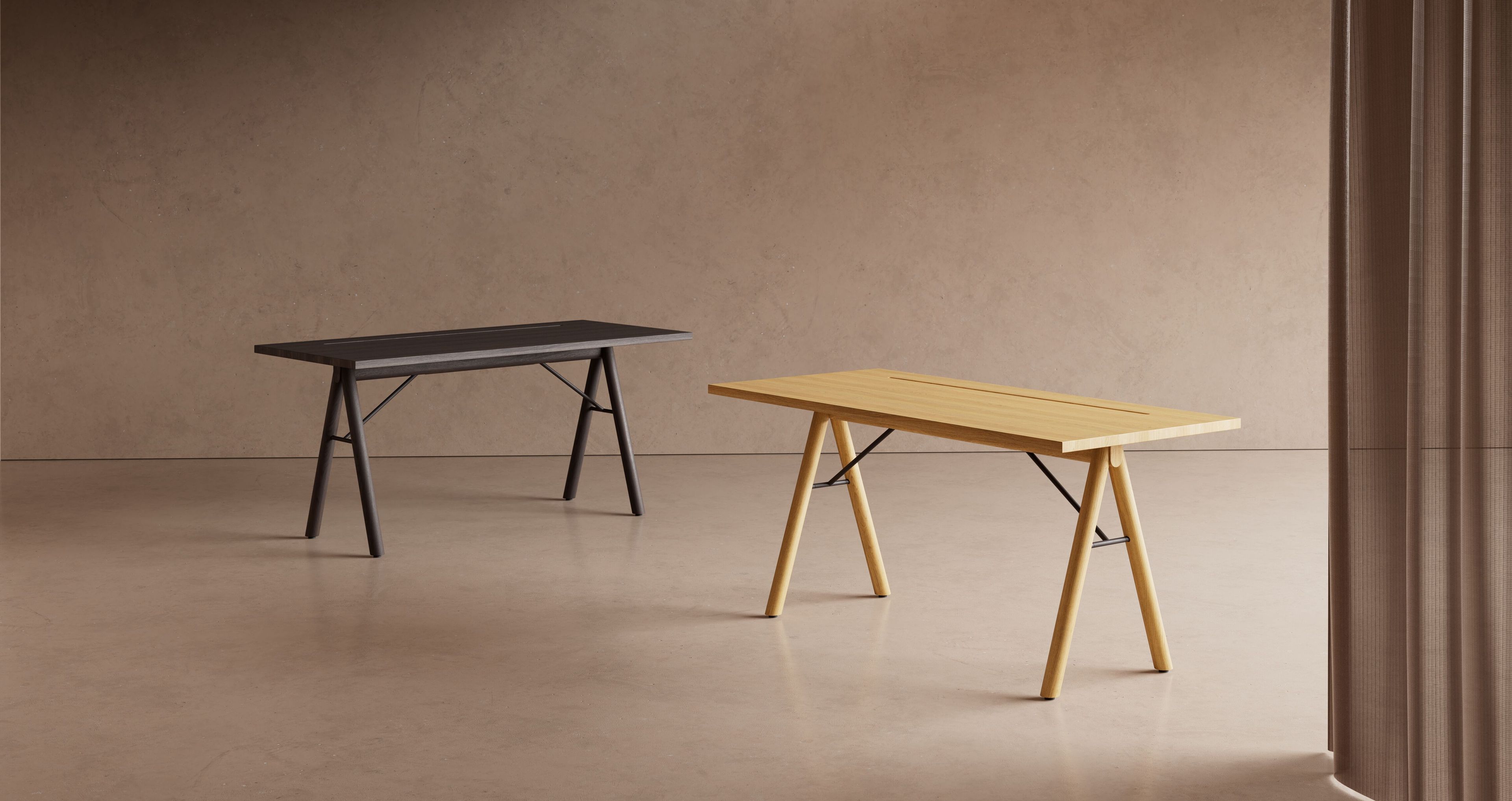 Прямоугольный стол из ясеня Kettal ARCH-00055201 - Вид №1