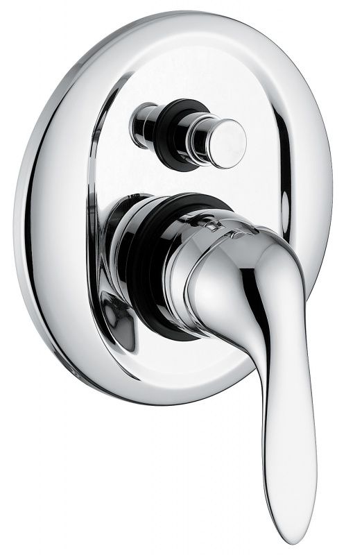 91019CR Внутристенный смеситель Neco на 2 выхода, цвет хром EMMEVI