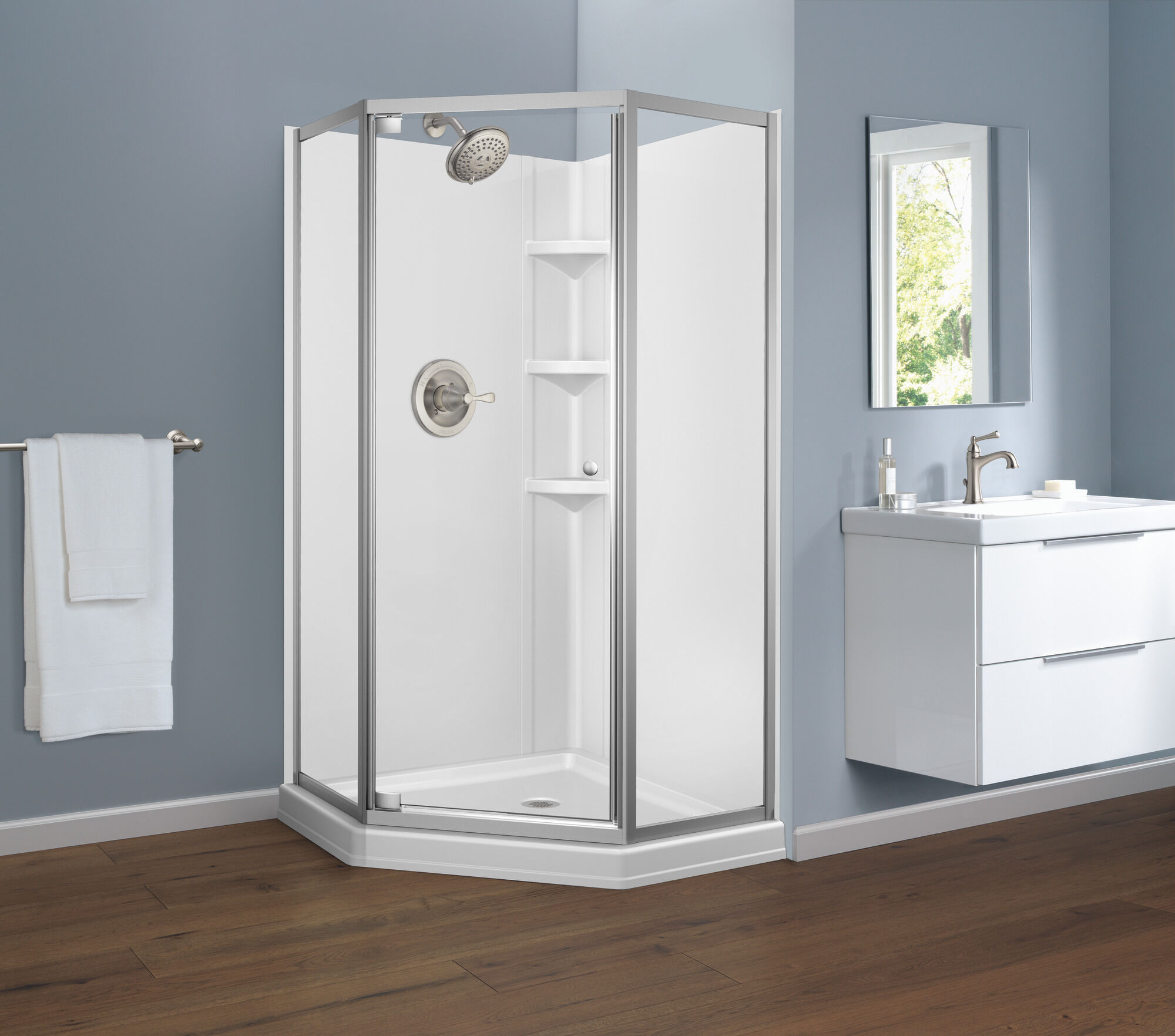 Поддон для душа Neo-Angle 38 '' Delta Faucet B79912-3838-WH - Вид №2