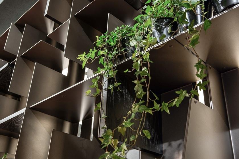 Cantori Отдельностоящий модульный книжный шкаф из алюминия и дерева sun-id-1467415 - Вид №2