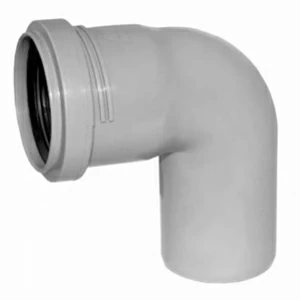 Отвод ПВХ канализационная D50мм 90 градусов