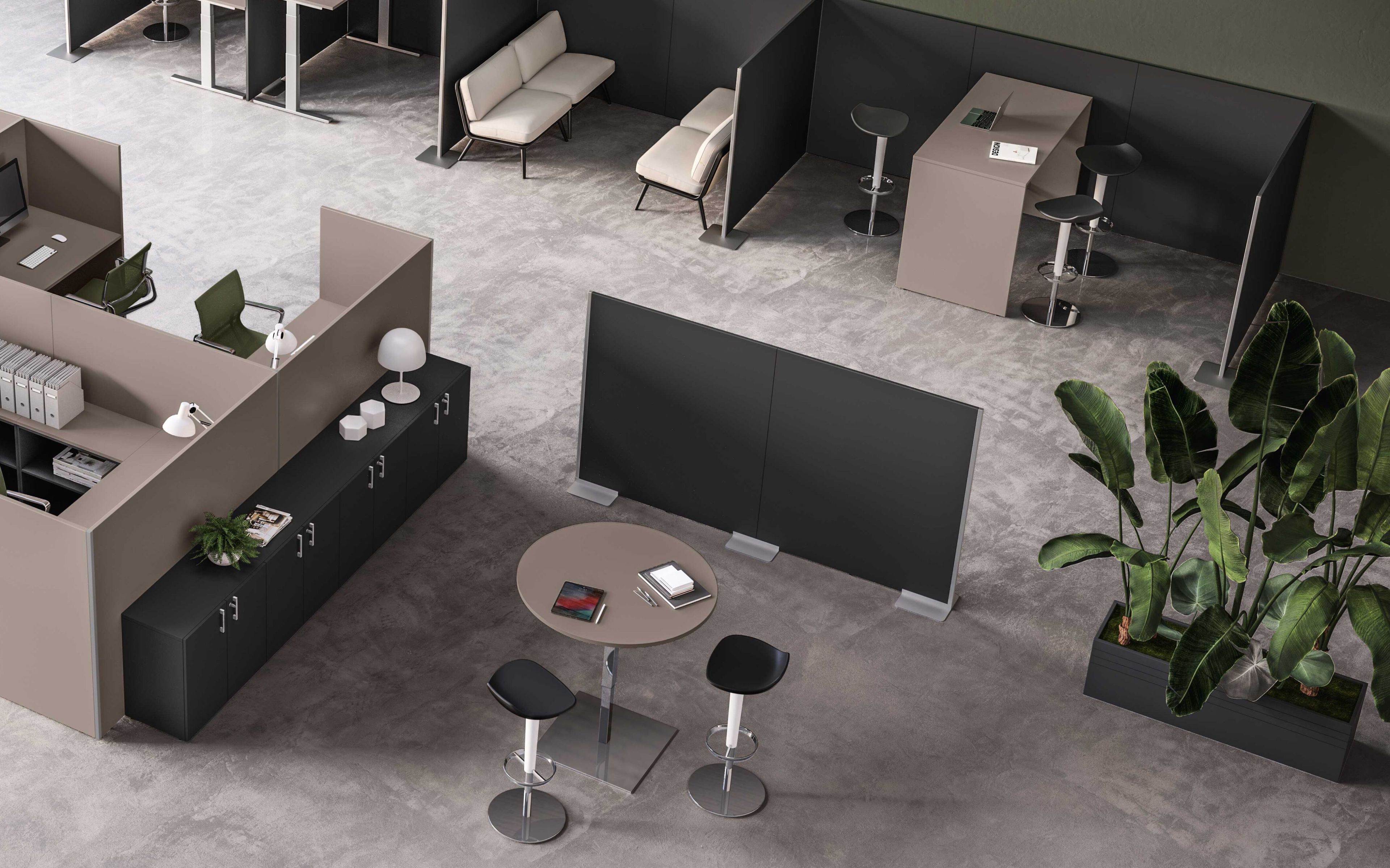 Высокий стол для совещаний из меламина About Office Funny ARCH-00092270 - Вид №2