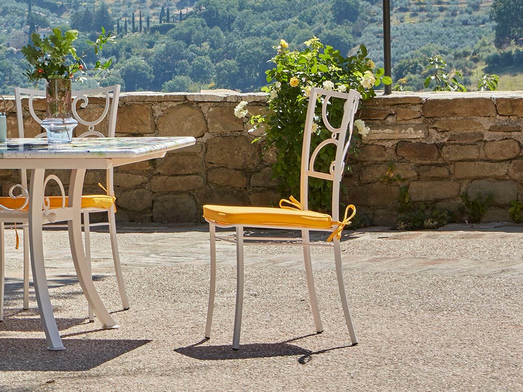 Штабелируемый садовый стул из нержавеющей стали DOMIZIANI классический ARCH-00051642