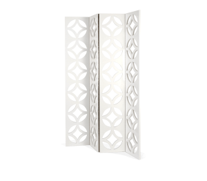 0-033 Джей белая складная ширма Boca Do Lobo