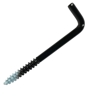 Г-образный винтовой крюк 3.5x45 мм сталь RAL9005 8 шт. 89417638 STLM-2008706