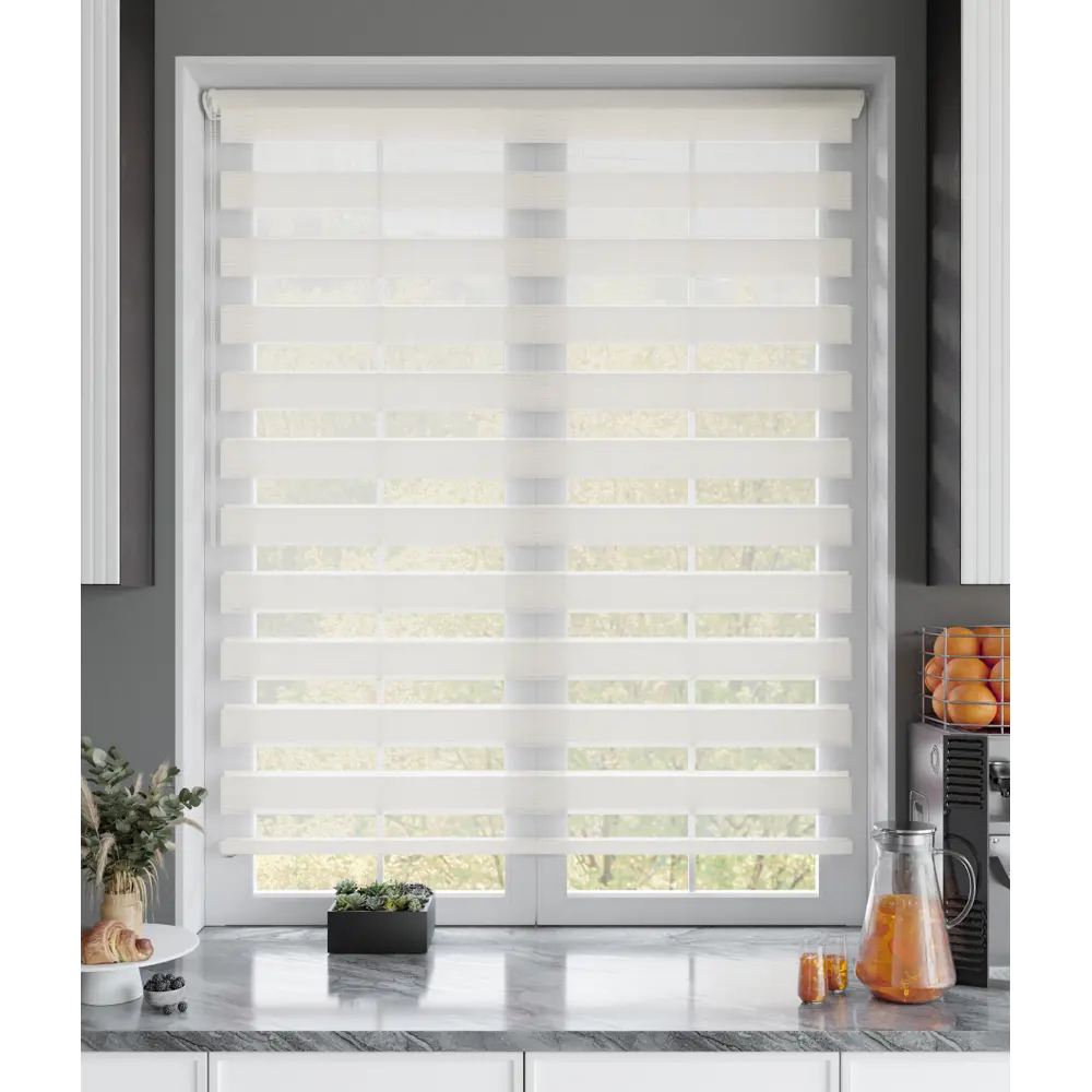 Рулонная штора день-ночь MIAMOZA Москва 120x175 см бежевая 89411411 STLM-1574089 - Вид №6