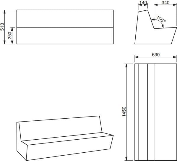 Диван из пены QM Quinze & Milan Минус+ ARCH-00124566 - Вид №3