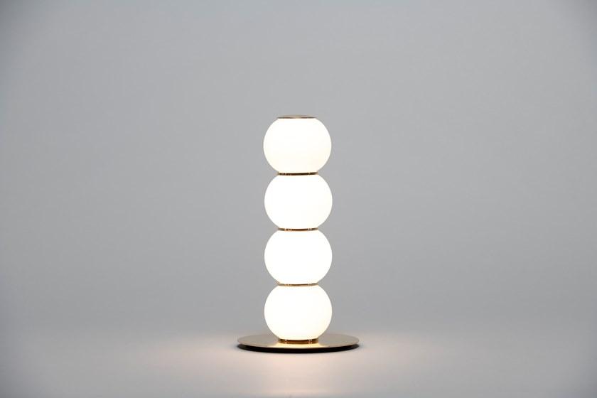 Formagenda Настольная лампа из светодиодного стекла с диммером Pearls sun-id-1427196 - Вид №17