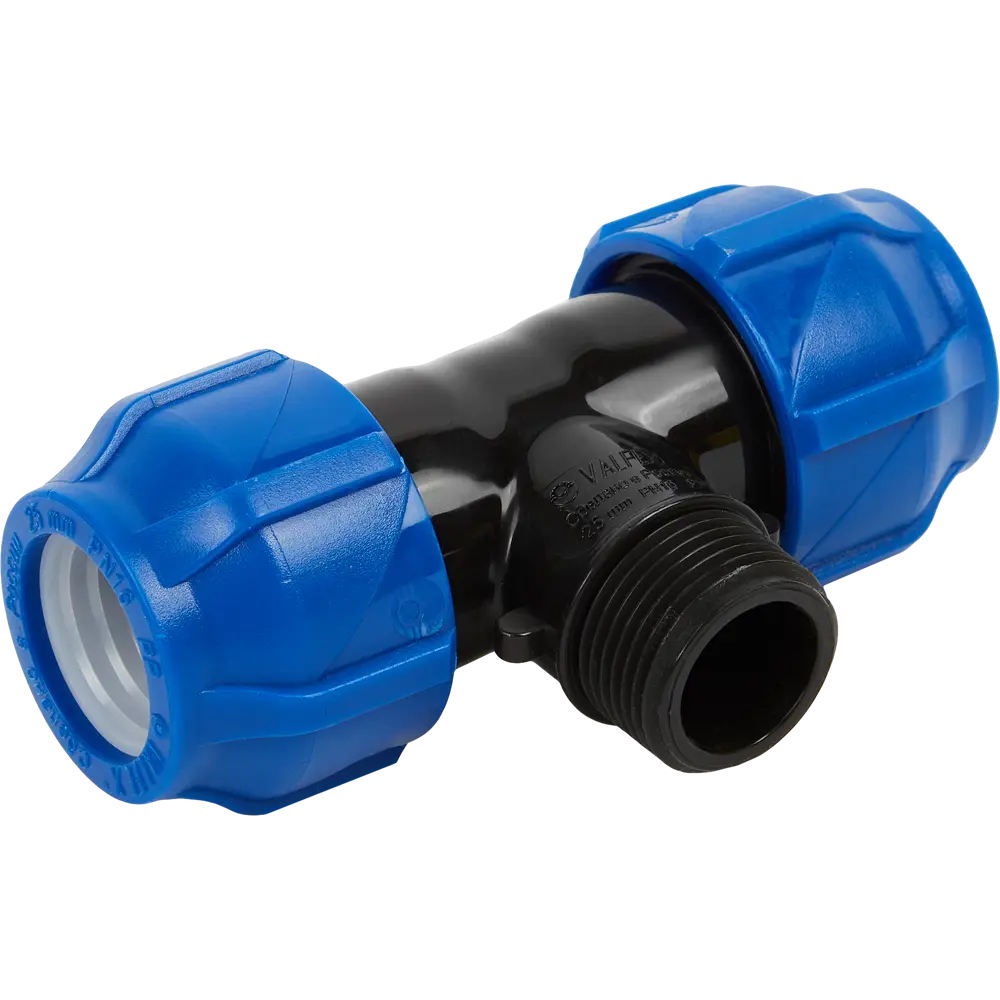 Тройник комбинированный ПНД Valfex 25x3/4"x25 мм НР 1210022503425 STLM-2173955