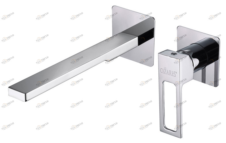 Смеситель для раковины встраиваемый однорычажный, излив 15 см CEZARES EFFECT-BLI2-15-01