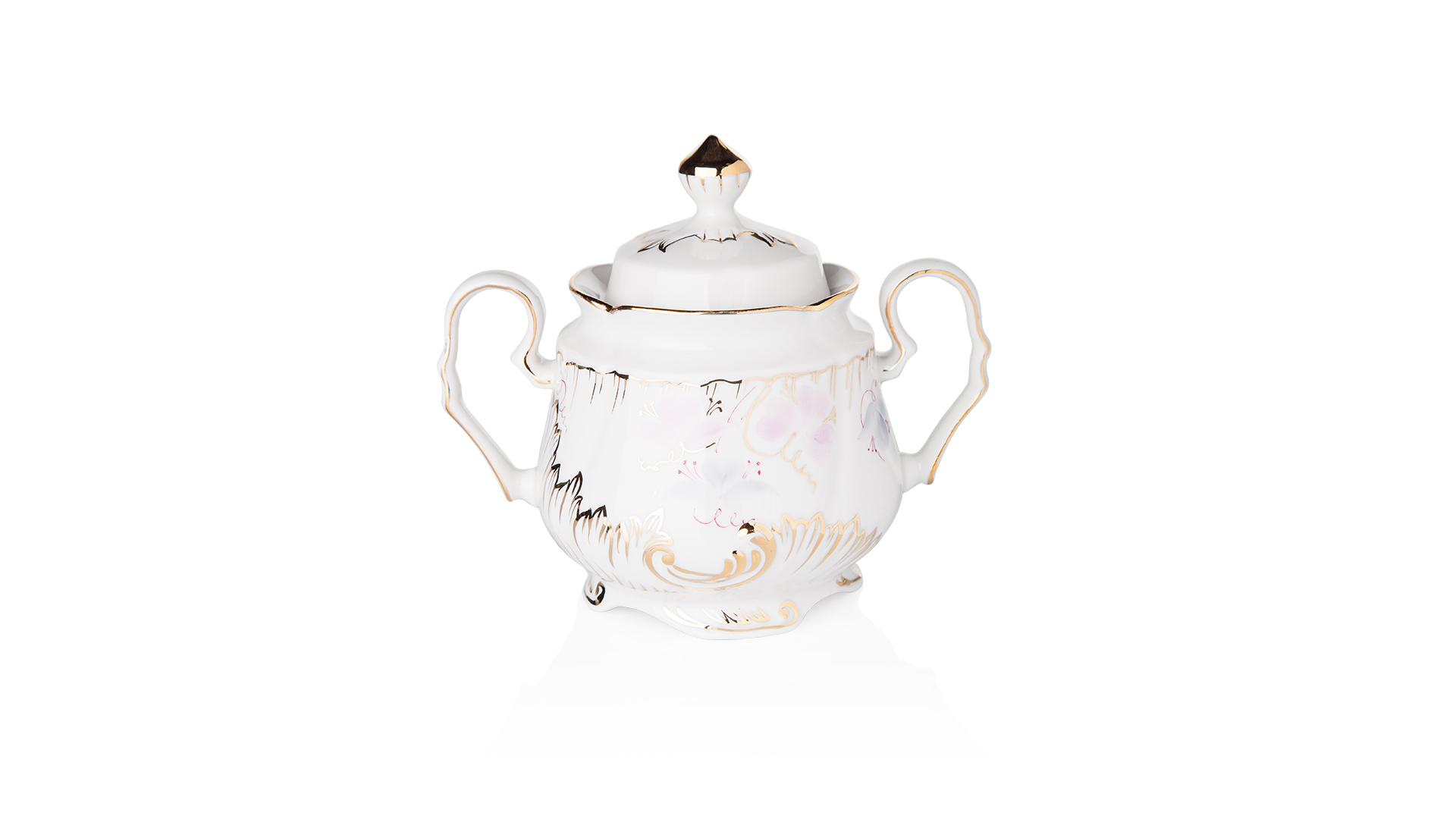 10621572 Промыслы Вербилок Сервиз чайный 6/15 "Кузнецовский" "Весенний Версаль" Фарфор  - Вид №2