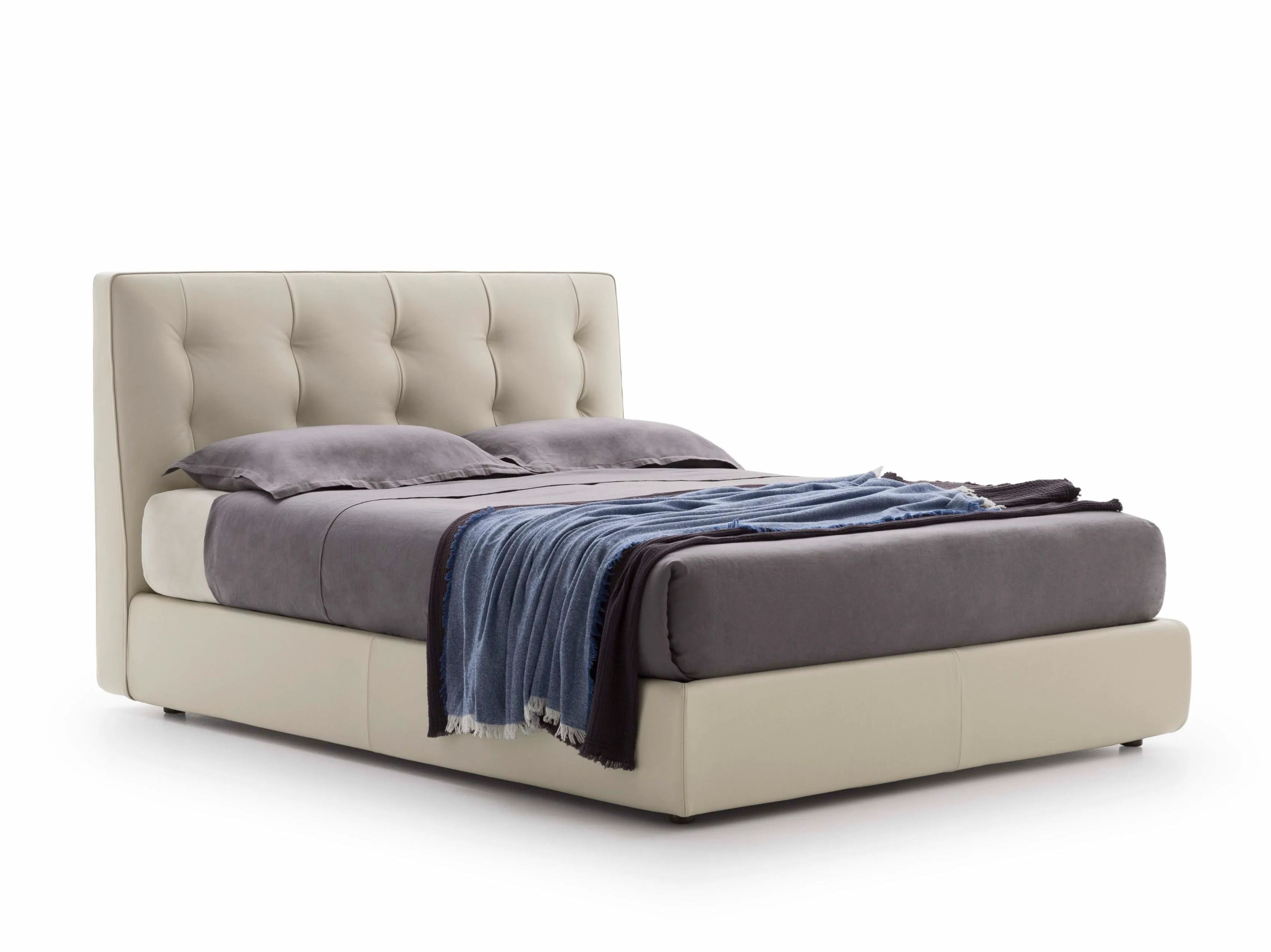 Двуспальная кровать-контейнер с капитонным изголовьем Alf DaFrè MIRAM ARCH-00150049