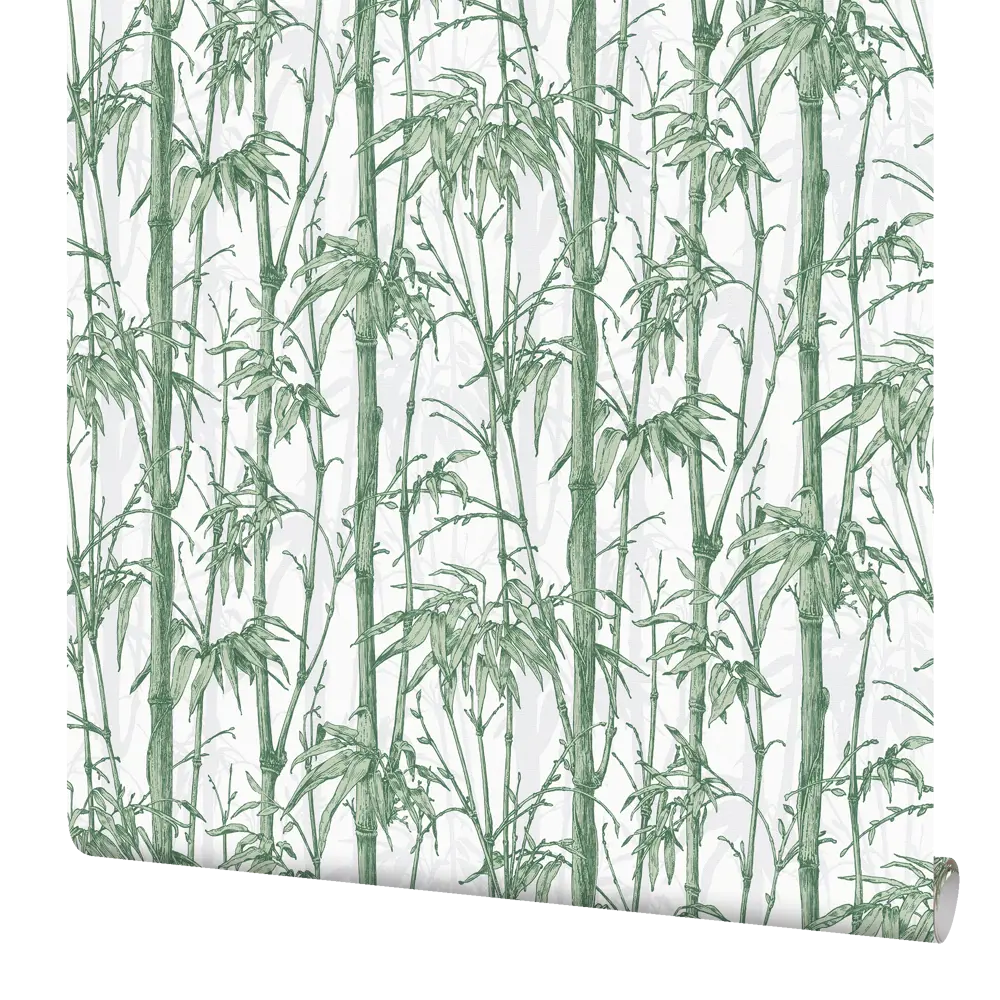 Обои флизелиновые Rasch Florent Бамбук зеленые 1.06 м м R819946 Florentine STLM-2005328