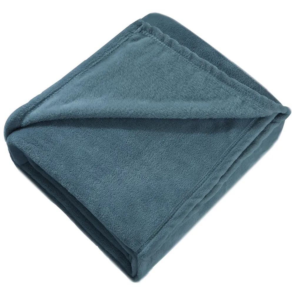 Плед Orel 140x200 см велсофт цвет синий СТОЛИЦА ТЕКСТИЛЯ STLM-2050980