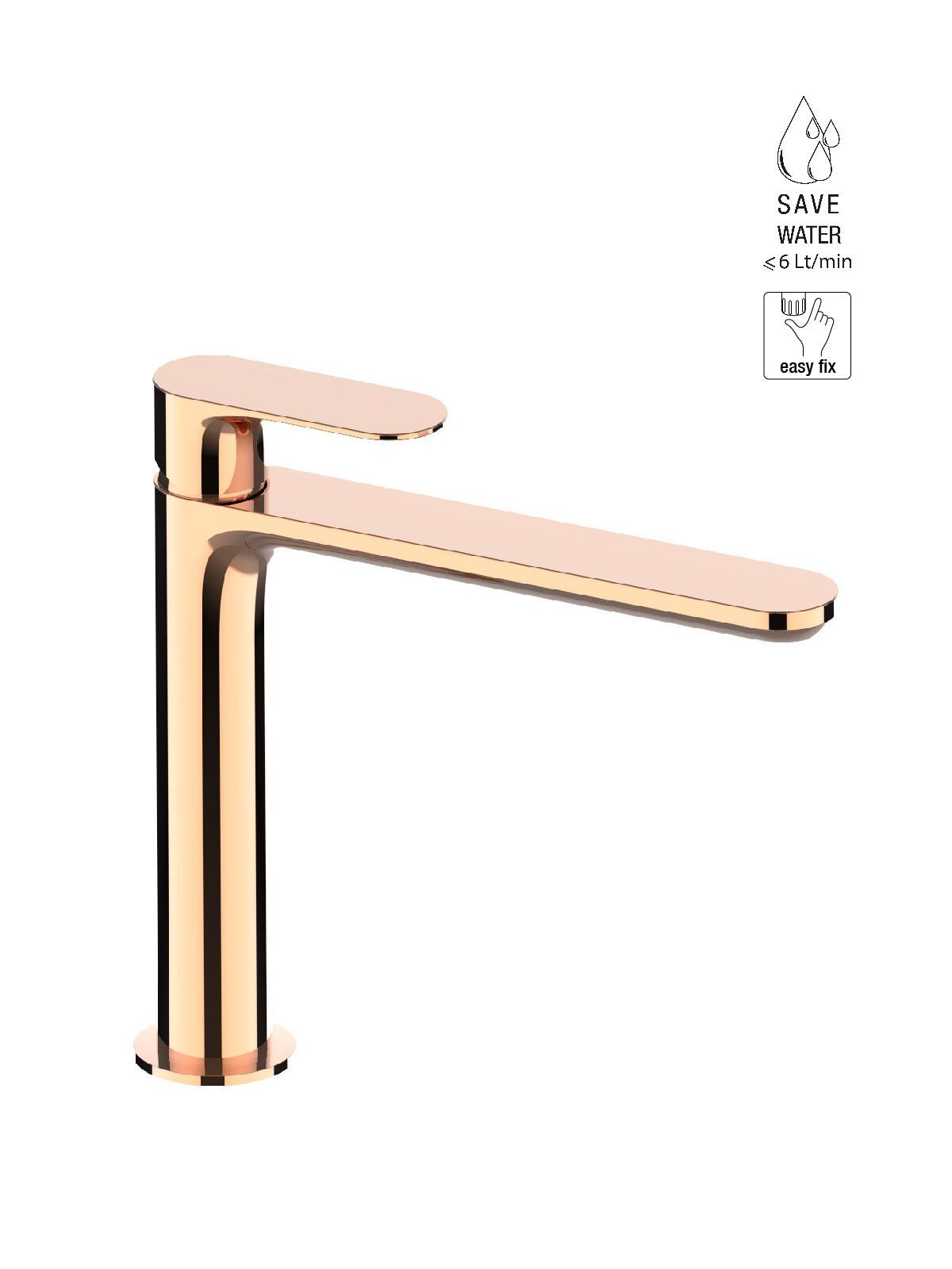 Смеситель для раковины с одним отверстием без слива Rubinetterie Frattini Lea ARCH-00015979 - Вид №6