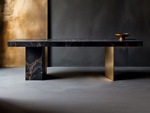 Прямоугольная мраморная консоль