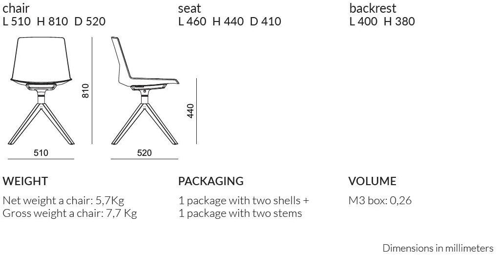 Quadrifoglio Кресло на эстакаде с подлокотниками Clue sun-id-1490521 - Вид №3