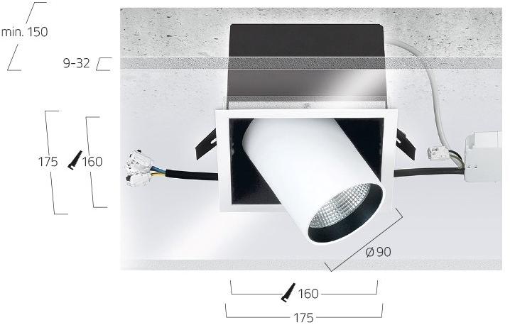 Lightnet Регулируемый встраиваемый светодиодный светильник Midpoint sun-id-1452298 - Вид №1