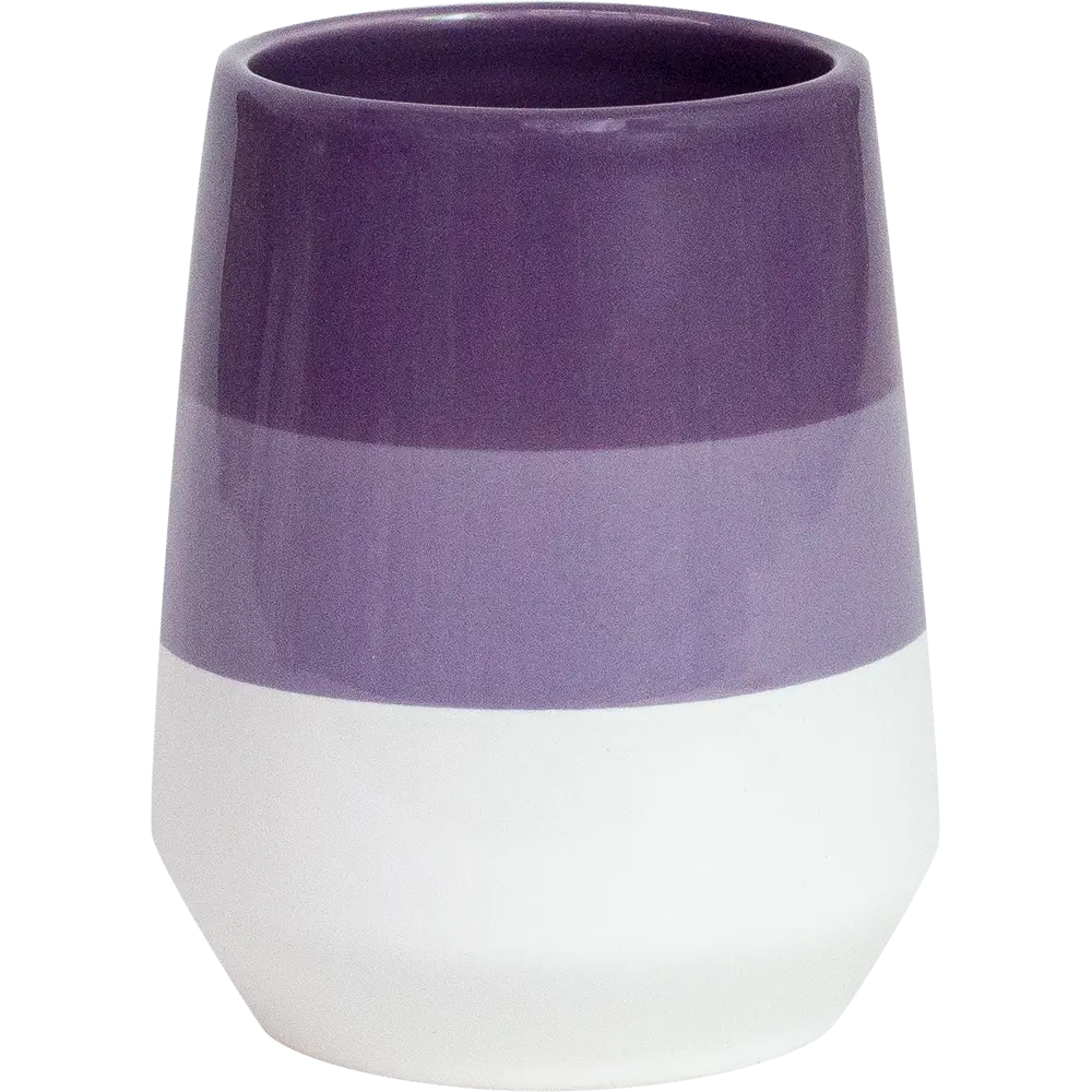 Стакан для зубных щёток «Trait» керамика цвет фиолетовый VERRAN STLM-2086404
