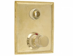 046290.2B0.62 Комплект отделки с ручкой для термостатической системы с переключателем на 2 направления Сатин никель