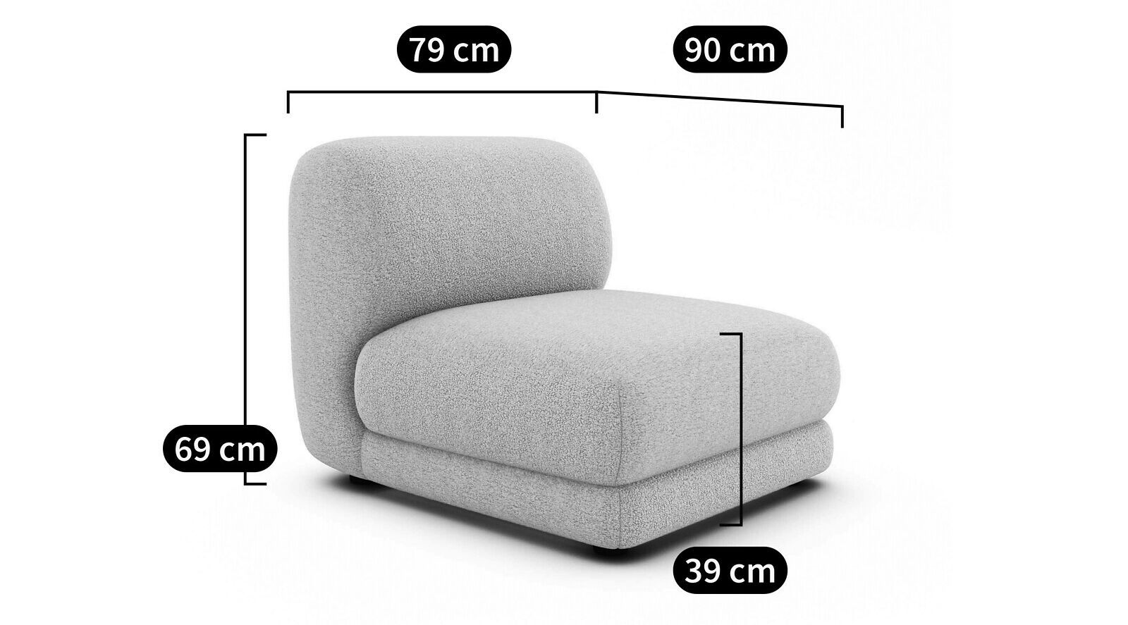 Тканевое кресло AMPM Sister ARCH-00103667 - Вид №14