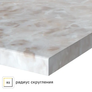 Столешница Раффиа 120x80x2 см искусственный камень цвет бежевый 83729638 STLM-2014824