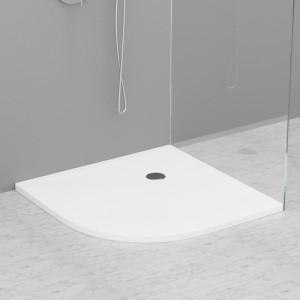 704715 Душевой поддон угловой из акрила h3 белый в комплекте с сифоном, цвет Белая глазурь Kerasan DOCCIA Италия