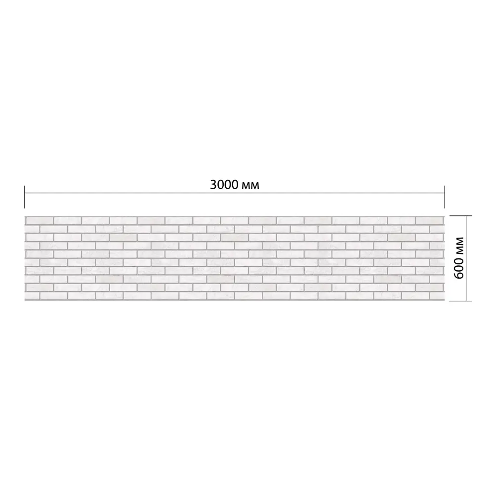 Santreyd Панель ПВХ Кирпич жемчужный - стильная защита для кухни 89346061 STLM-1014692 - Вид №2