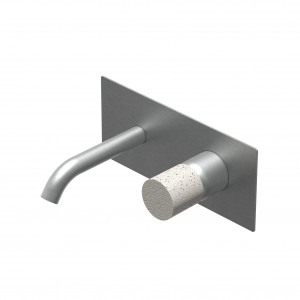 E0BA0113C Встраиваемый однорычажный смеситель для раковины Ritmonio Diametro35 Inox Concrete