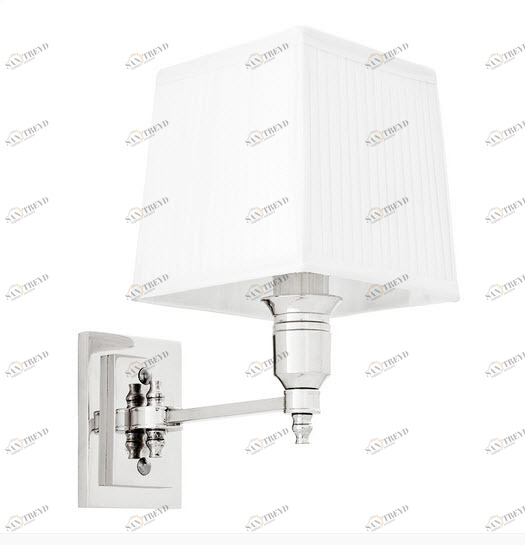 Бра Lexington Single от Eichholtz белый/хром 108634 EICHHOLTZ ПОД СТАРИНУ 059740 Белый;хром 